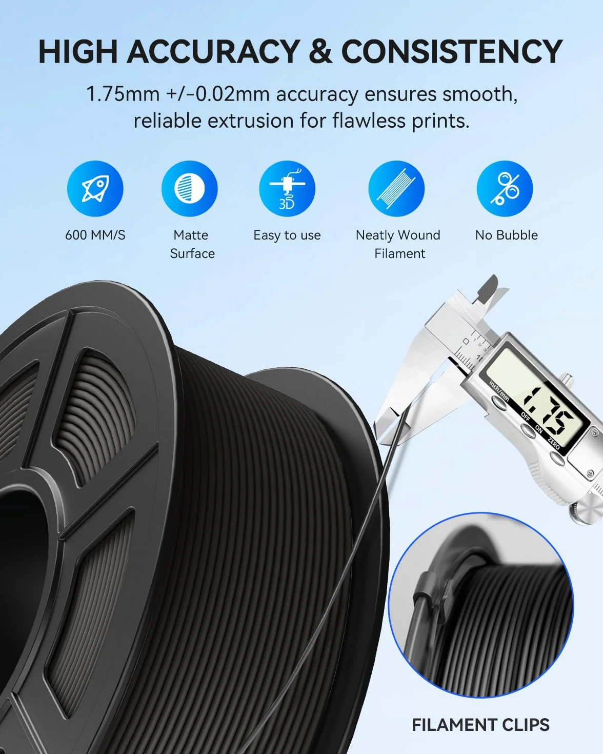 JAYO Rapid Matte PETG filament 1,75 mm, High Speed 50-600 mm/s, filament do drukarki 3D, dokładność wymiarowa +/- 0,02 mm dla większości drukarek FDM 3D, 1,1 kg/szpula (2,43 lbs), różowy