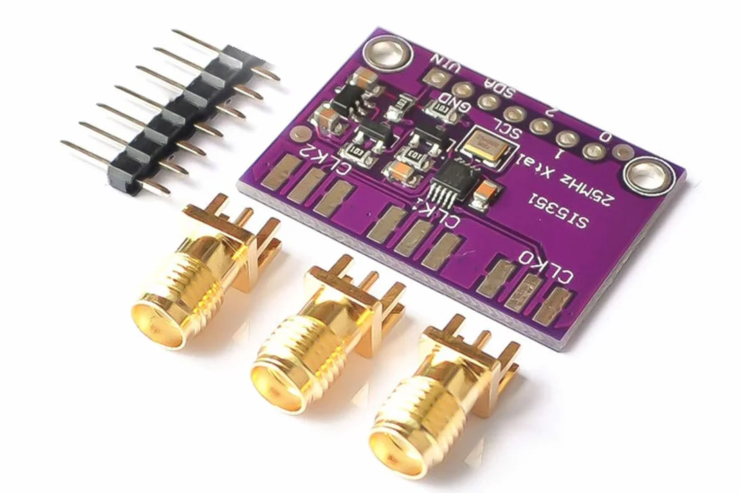 CJMCU-5351 Si5351A Si5351 I2C 25 MHz generator zegara 8 kHz-160 MHz 3-5 VDC dla Arduino IDE