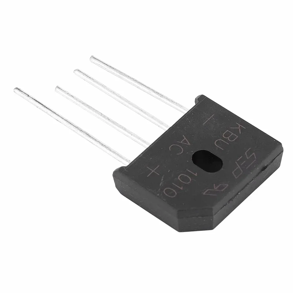 KBU1010 10A 1000 V 4-biegunowy mostek prostowniczy diodowy do przełącznika regulacji zasilania (10 sztuk) prostownika;