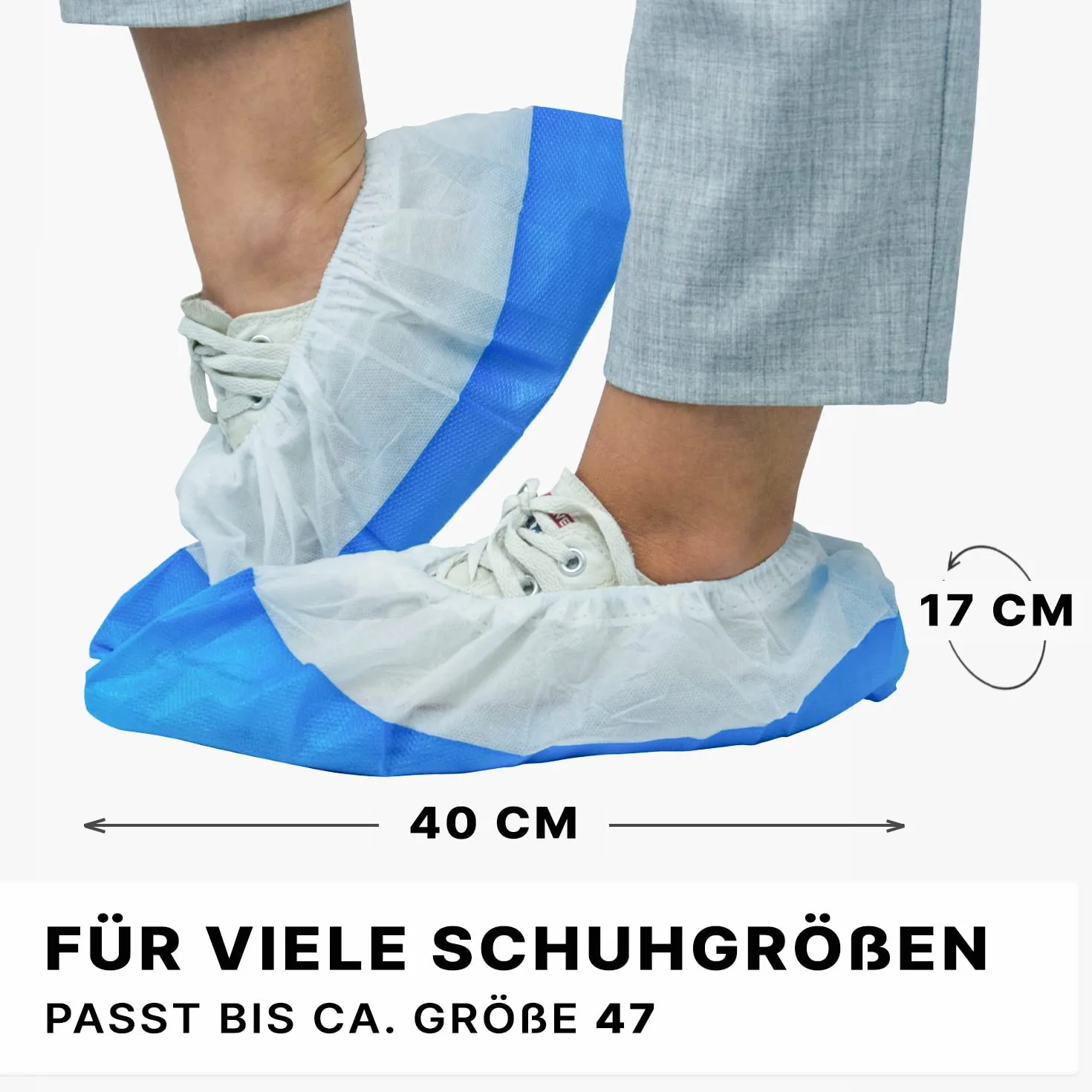 ARNOMED® Ochraniacze na buty wielorazowe wodoodporne CPE PP 50 sztuk