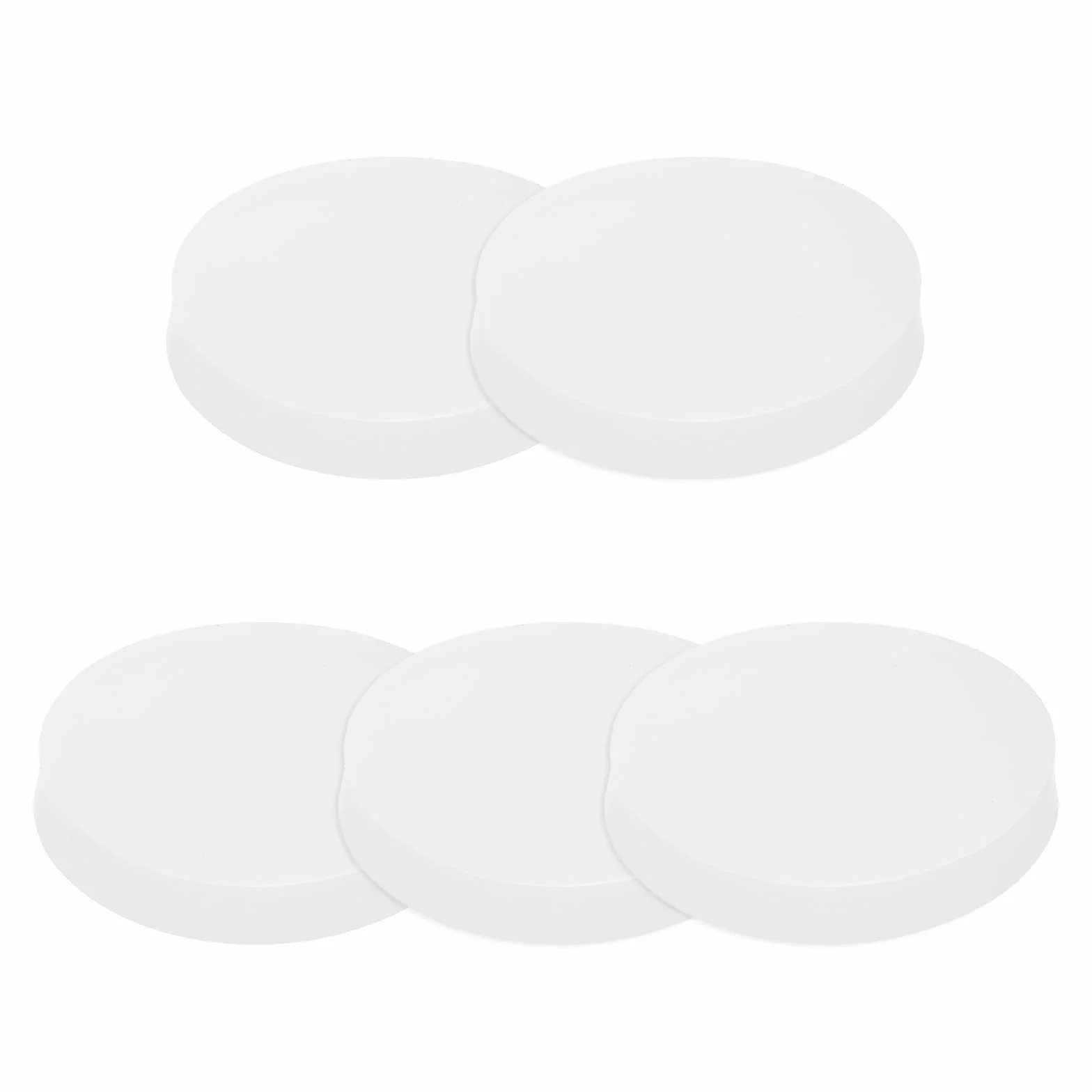 PATIKIL Okrągłe silikonowe podkładki gumowe 5 sztuk 50 mm średnica zewnętrzna x 8 mm grubość okrągłe, silikonowe podkładki do uszczelek, amortyzator dla majsterkowiczów, antywibracyjna, antypoślizgowa