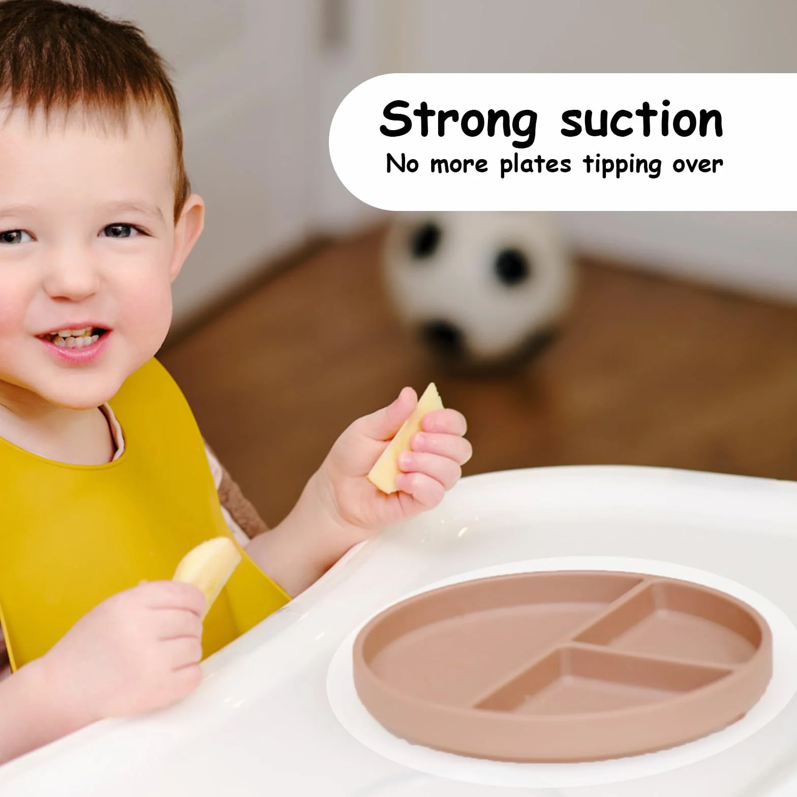 lasuroa 6 Szt. Naklejki z Przyssawką do Tacki Stokke Tripp Trapp, Okrągłej i Prostokątnej Naklejki z Przyssawką Tacki Mocowania Misek, Talerzy i Zabawek na Krzesełku do Karmienia