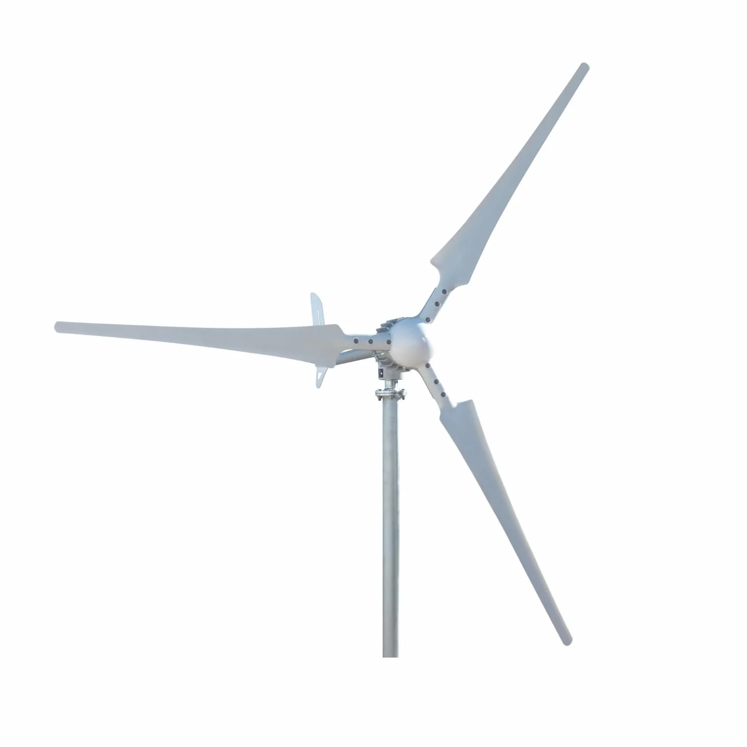 Turbina wiatrowa i-1500 W, turbina wiatrowa 48 V, skrzydła w kolorze białym (1500 W, 48 V)