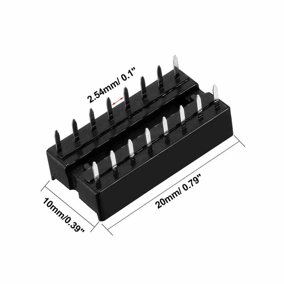 DIP IC Sockel 16 Pin DIP-8 2.54MM IC Sockel Adapter Lötanschluss