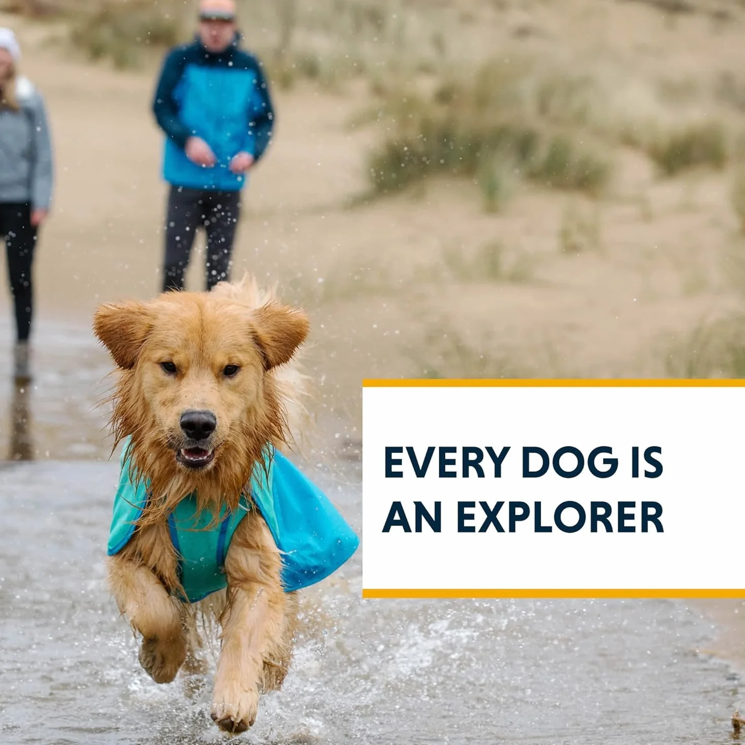 RUFFWEAR Kurtka przeciwdeszczowa dla psa X-Large, wodoodporna i wiatroodporna, kolor żółty mineralny