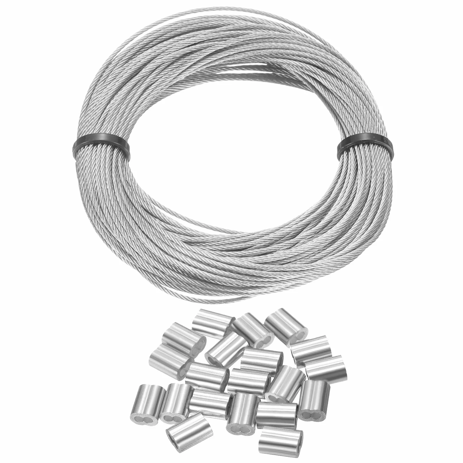 QUARKZMAN Zestaw linek drucianych ze stali nierdzewnej 304 15 m 5/128" 1 mm 7x7