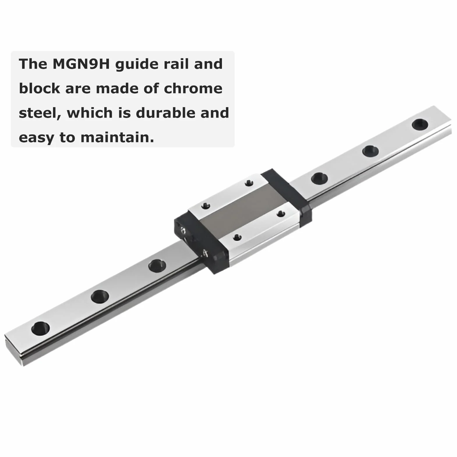 MGN9 Mini prowadnica liniowa 400 mm z 1 sztuką MGN9H liniowe bloki łożyskowe do drukarek 3D i maszyn CNC