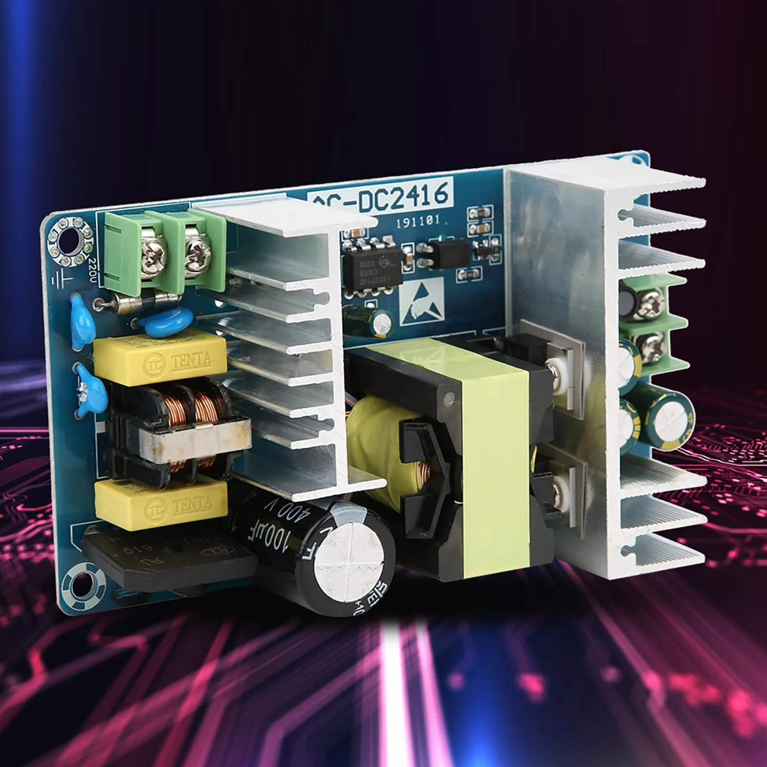 Moduł przełączania napięcia AC-DC 150W 6-9A SMPS 100-240V na 24V