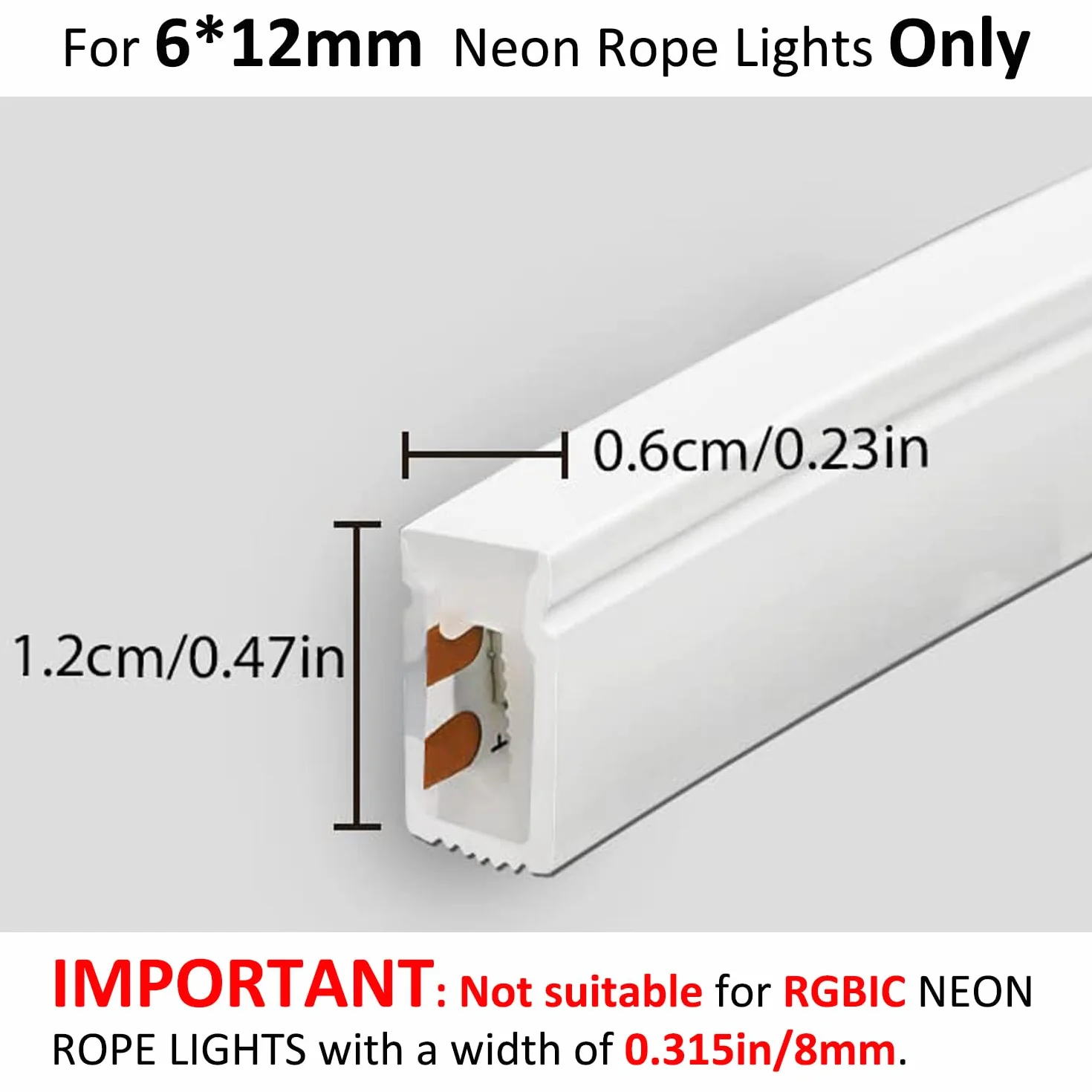 Wsporniki montażowe do lamp neonowych, 100 szt., klipsy mocujące, akcesoria do 6 x 12 mm, silikonowe taśmy LED Flex Strip Lighting, DIY (100 śrub, 100 klipsów)