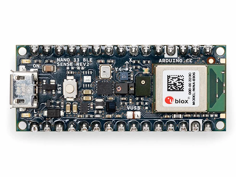 Arduino Nano 33 BLE Sense Rev2 with Headers [ABX00070] – Płyta rozwojowa z modułem Bluetooth Low Energy i czujnikami, idealna do projektów IoT i inteligentnych urządzeń.