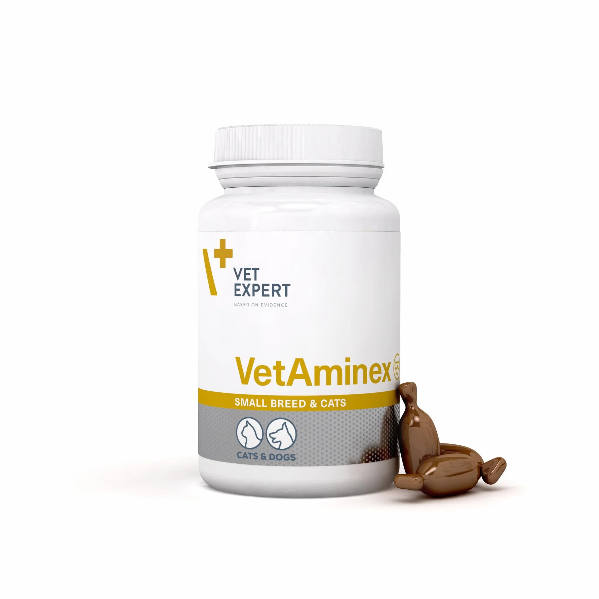 VETAMINEX SMALL BREED&CATS - preparat witaminowo-mineralny dla psów ras małych i kotów 60 kapsułek Twist Off
