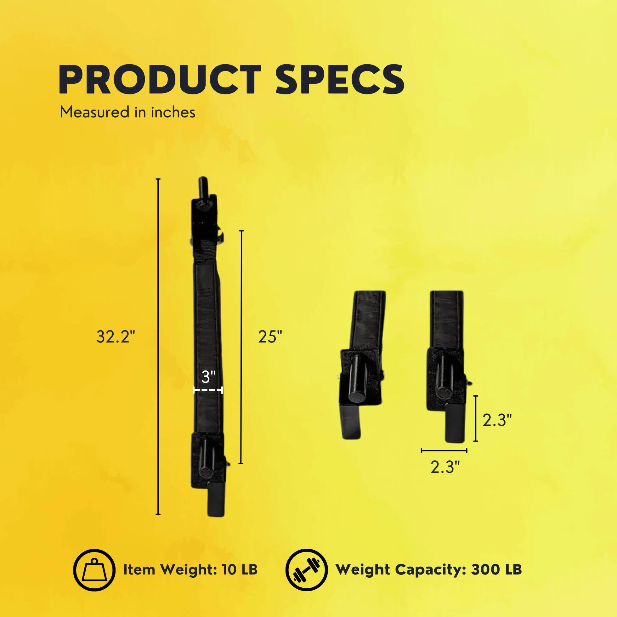 HulkFit Pro Series 6.0 cm x 6.0 cm Jammer Arms - nasadki