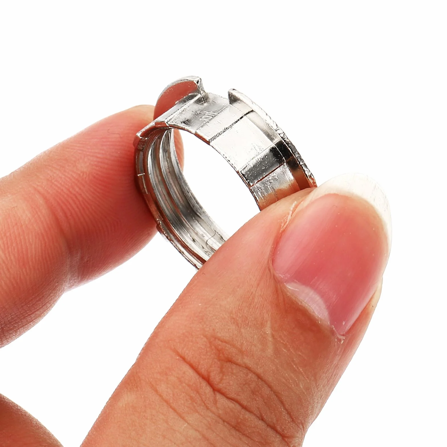 PATIKIL Pierścienie do oprawki G9 5 sztuk adapter uchwytu klosza średnica 3/4 cala srebrny