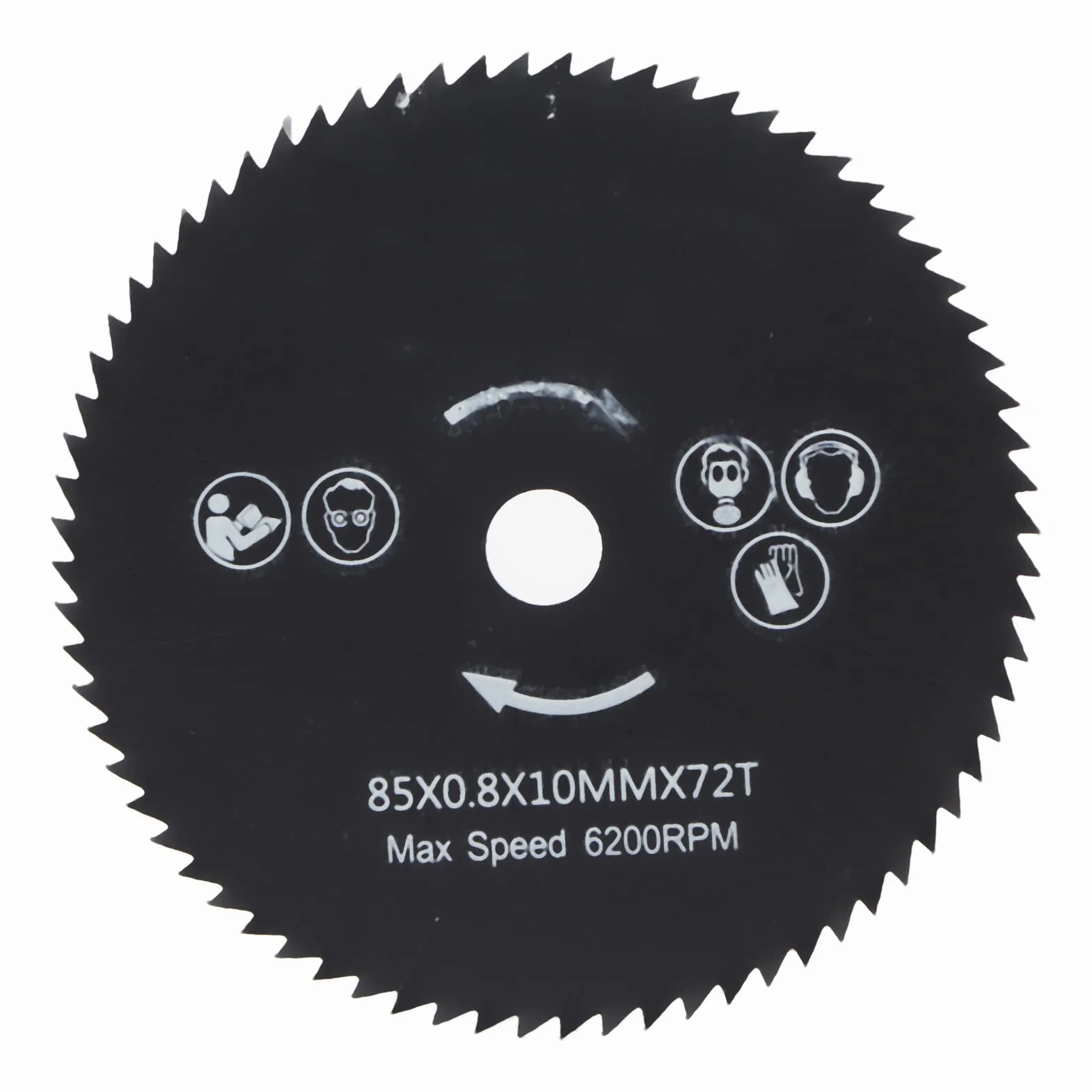 2 szt. Brzeszczoty do pił Tarczowych 85mm * 10mm HSS 72 Zęby do Cięcia Piły Tarczowe Brzeszczoty do pił Tarczowych Tarcze Tnące do Obróbki Drewna Drewno Metal PCV Aluminium Koło