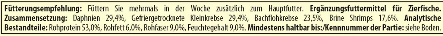 Tetra Delica Mix naturalna karma – mieszanka z 4 różnymi zwierzętami karmiącymi (flet wodny, artemia, krill, gammarus), naturalne przekąski dla ryb ozdobnych, puszka 250 ml
