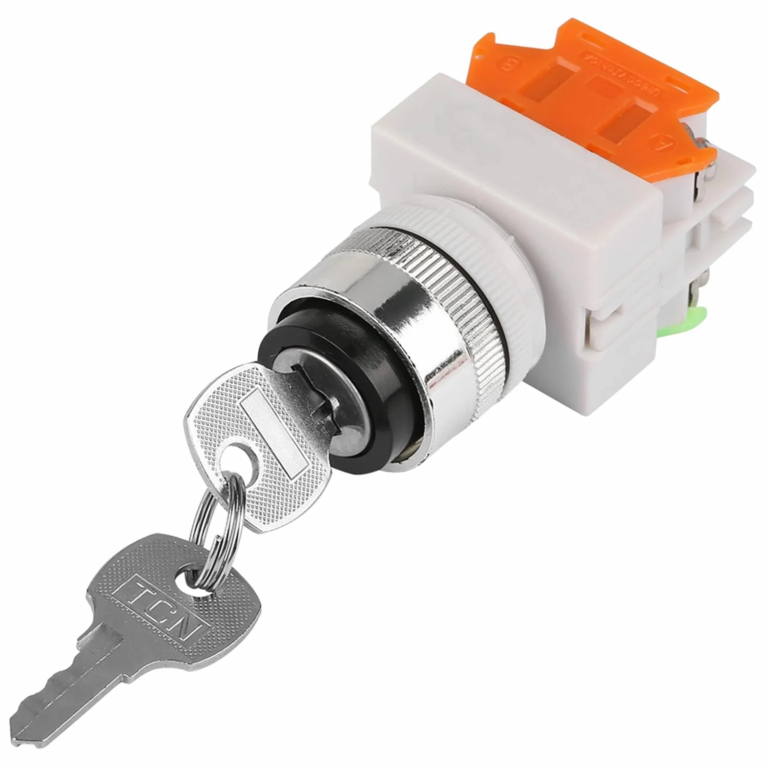 Kluczowy Przełącznik Kluczykowy Elektryczny 2-pozycyjny 22mm Montowany Przełącznik Obrotowy LAY37-11Y/21