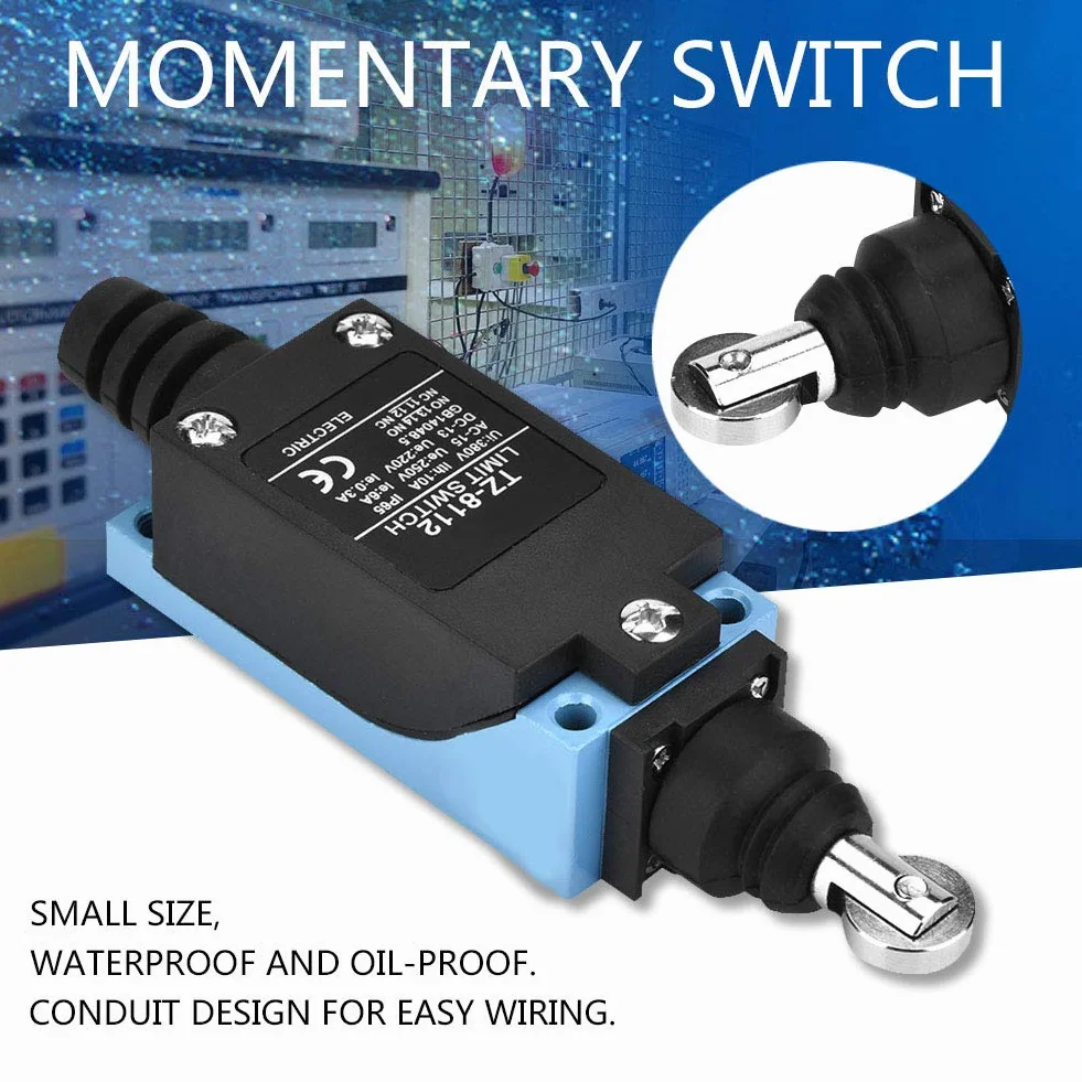 Wyłącznik krańcowy 250 V wodoodporny miniaturowy 1NO+1NC automatyczny reset