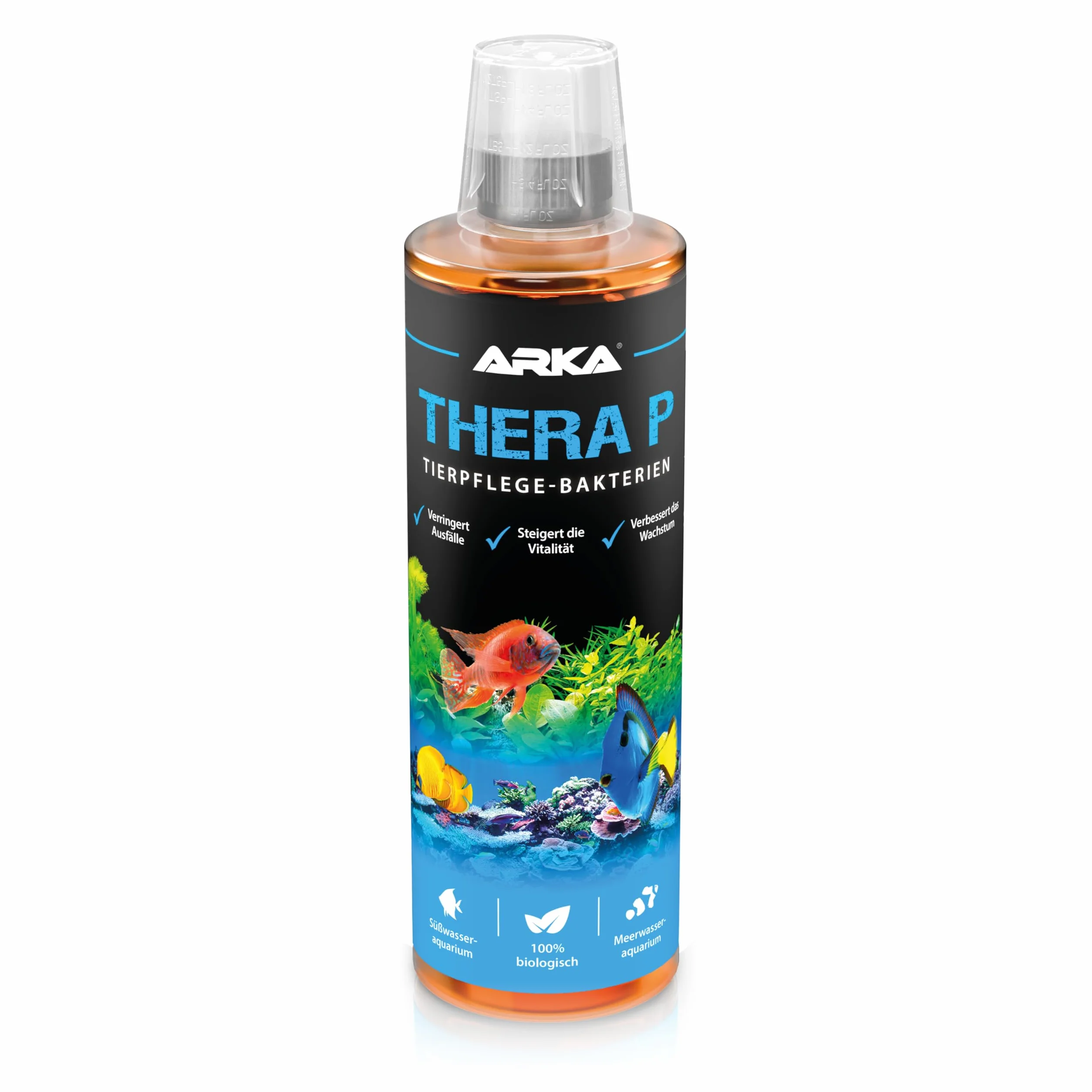 MICROBE-LIFT TheraP – pielęgnacja ryb, bakterie oczyszczające, zapobiega chorobom, wspomaga wzrost zwierząt, wodę słodką i morską, 473 ml