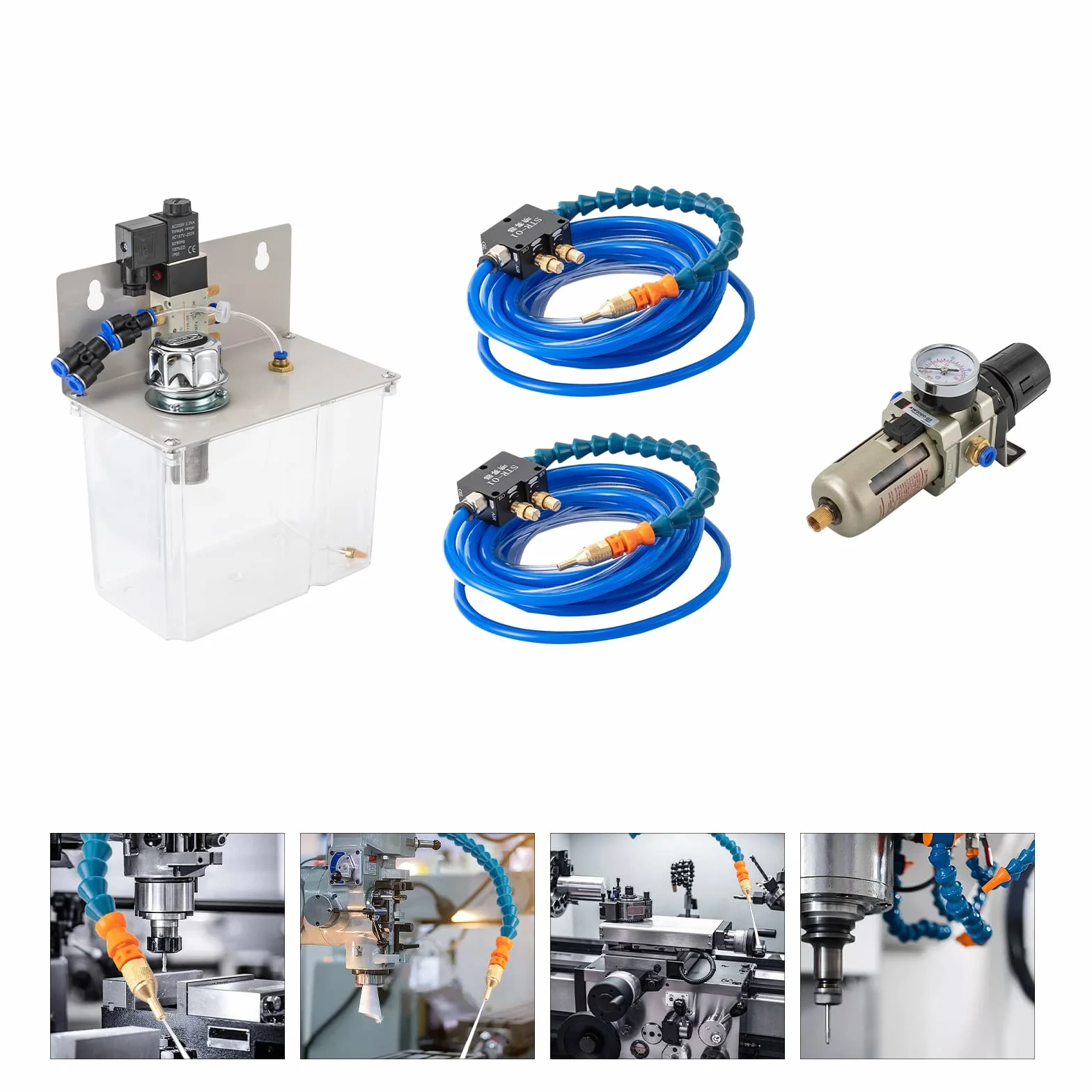 System mgły chłodziwa smarowania w sprayu system mgły chłodziwa system smarowania w sprayu system cięcia chłodziwo smarowanie system cięcia do cięcia metalu do tokarki CNC wiertarki 220V