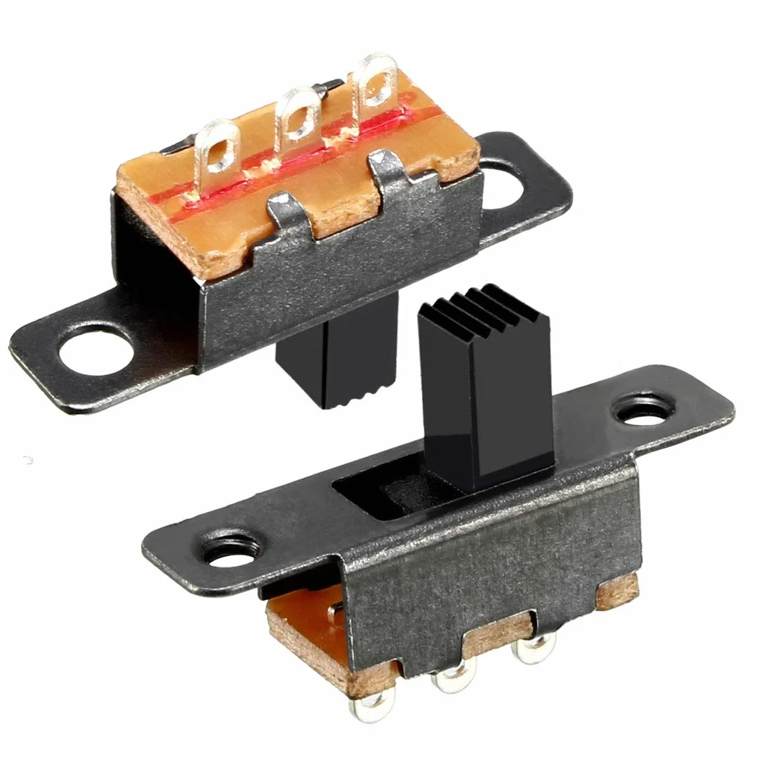 Przełącznik SPDT 6 mm 25 szt. panel PCB blokujący
