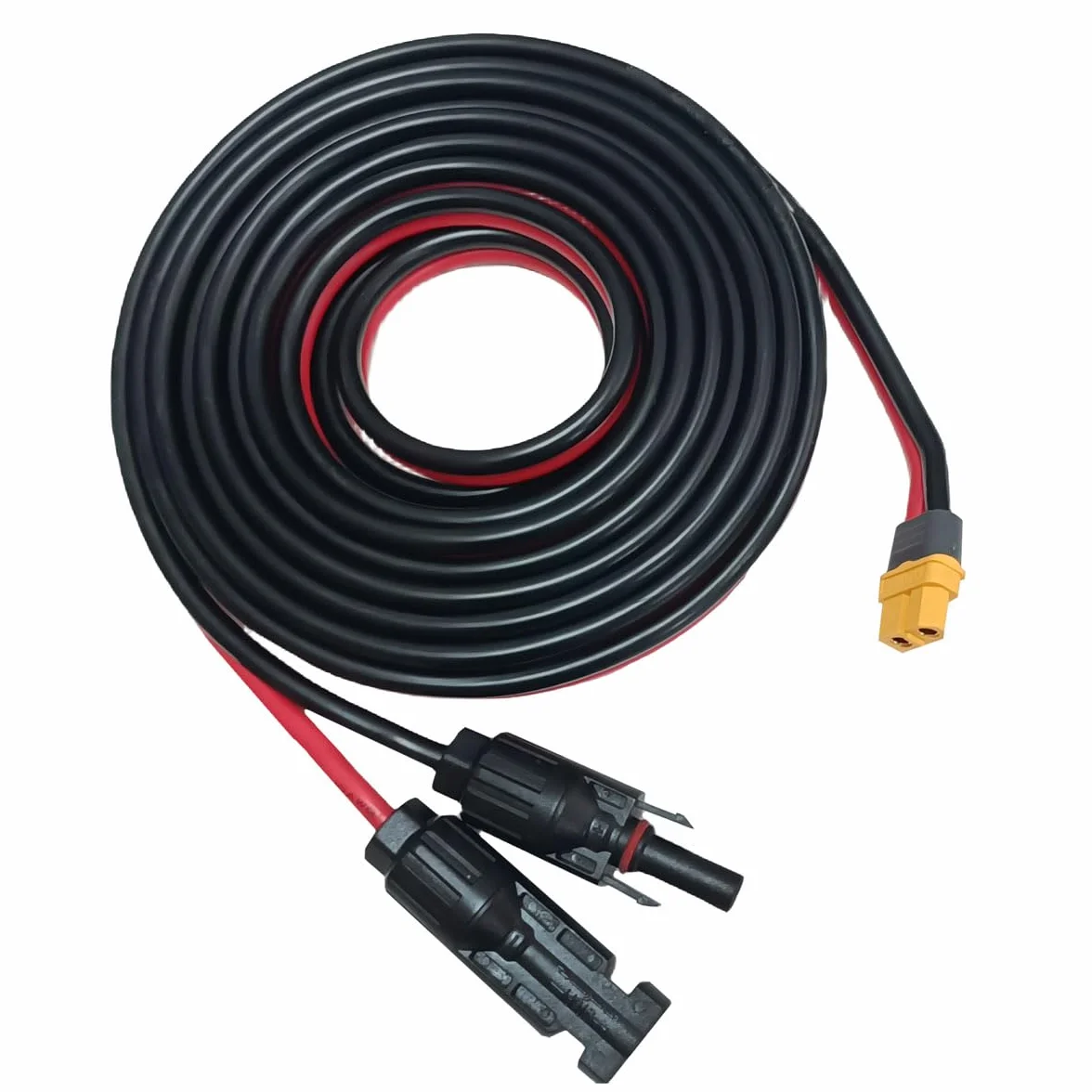 Adapter do paneli słonecznych XT60, kabel słoneczny 12AWG, kabel do paneli słonecznych kompatybilny z Ecoflow River Delta Series, Bluetti Przenośna stacja elektroenergetyczna, panel