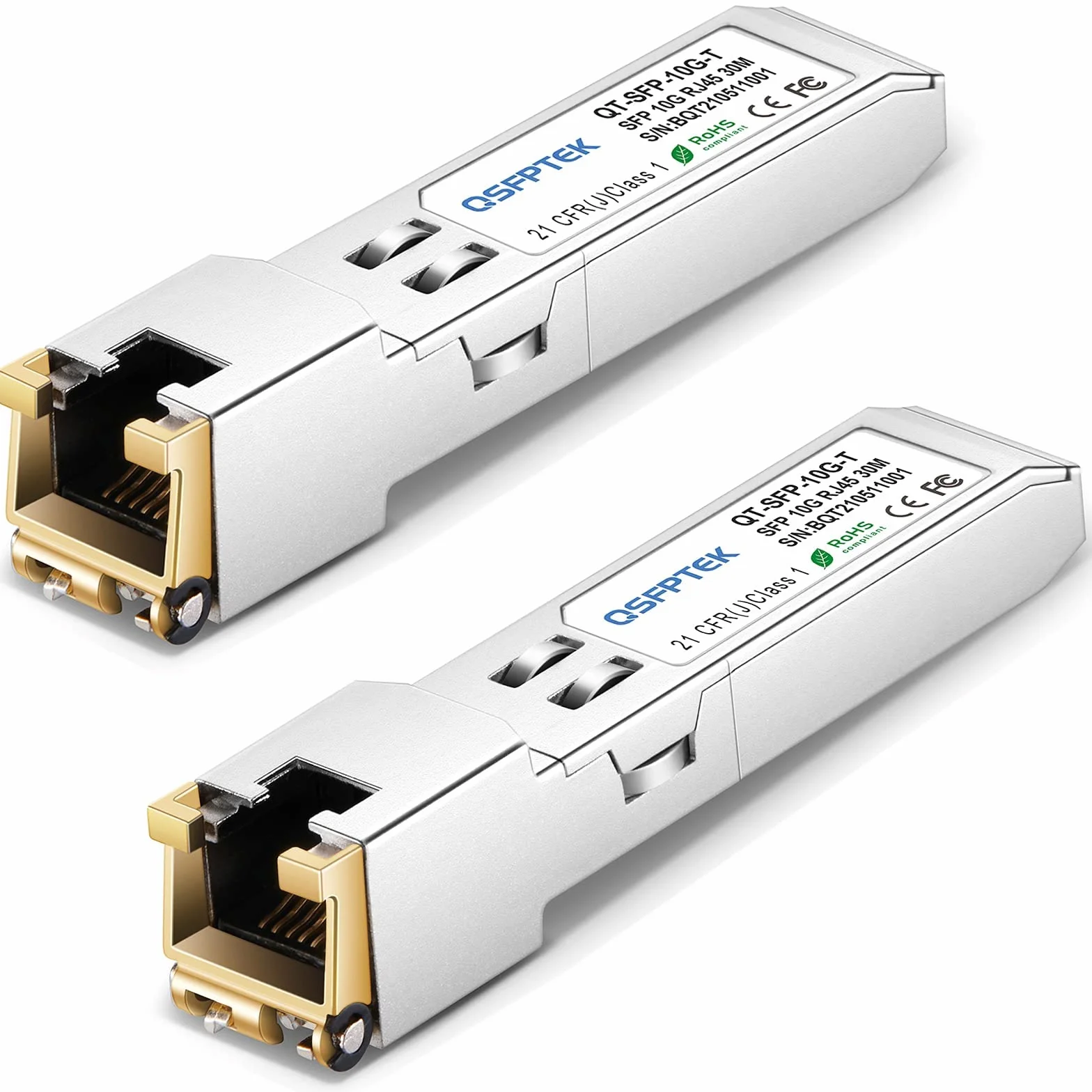SFP-10G-T-S 10GBASE-T SFP+ do RJ45 Copper Mini-GBIC Transceiver dla Cisco Ubiquiti Netgear Mikrotik D-Link CAT6A/CAT7 30M