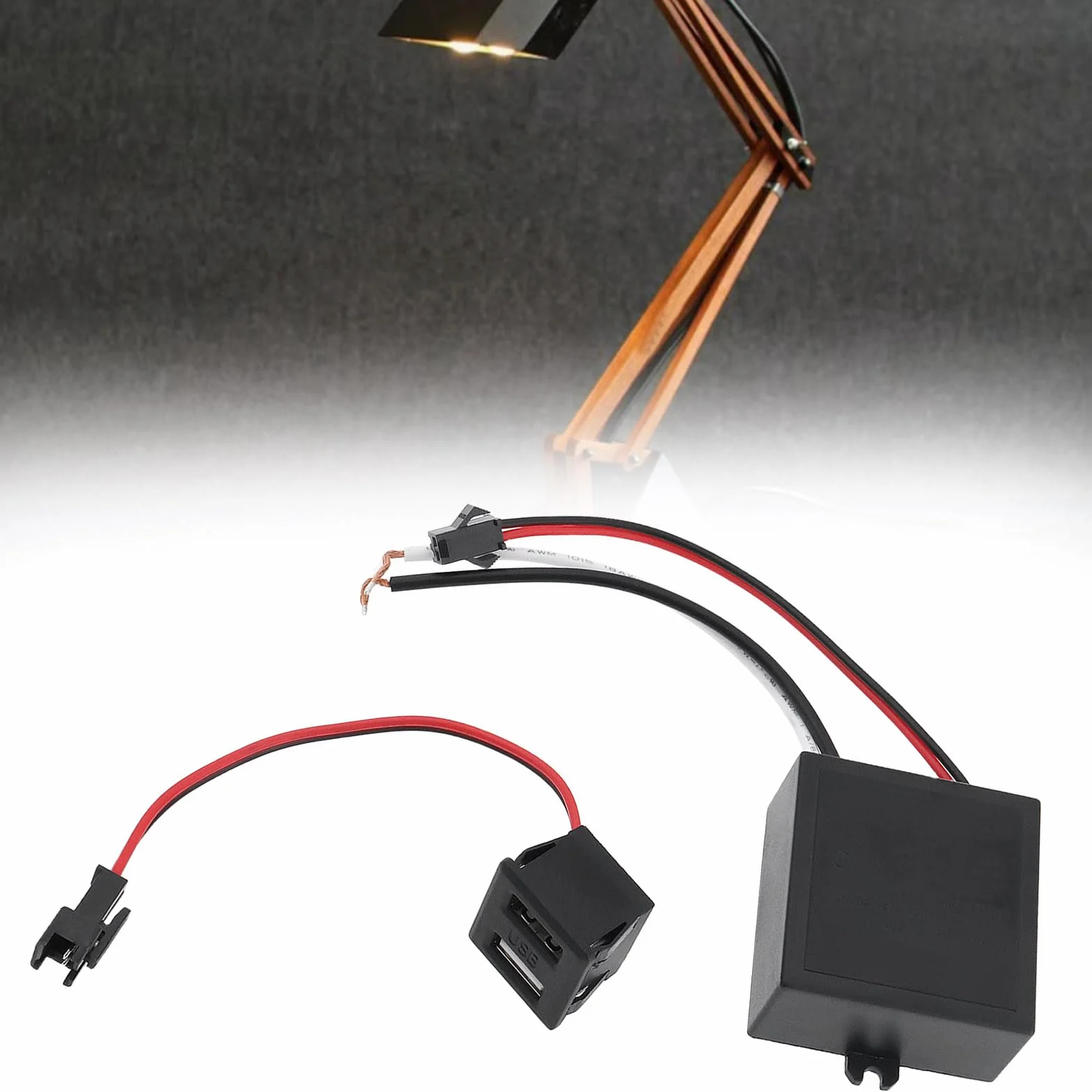 Zasilacz USB konwerter 100-240 V do 5 V 2,1 A wbudowane złącze oświetlenie