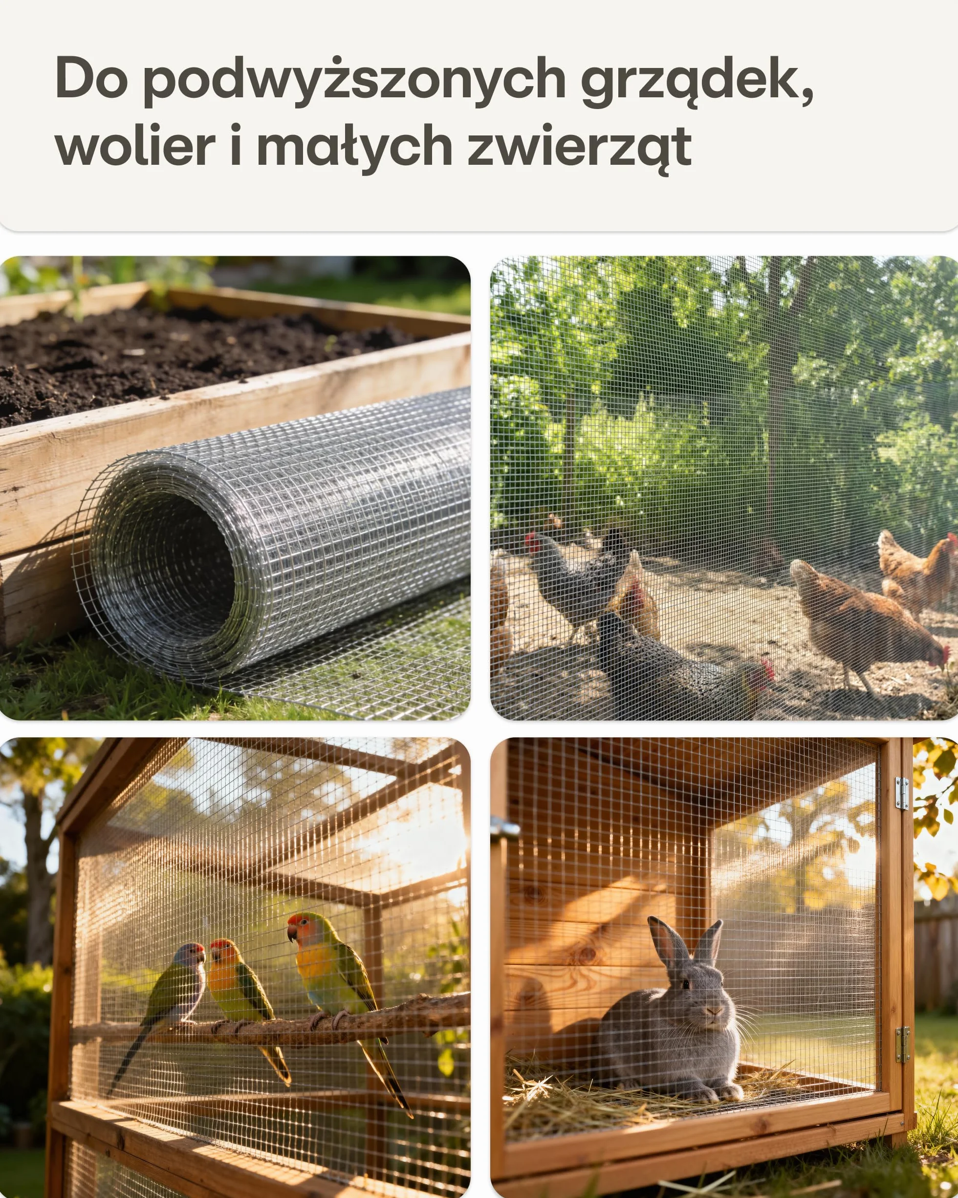 Praknu Siatka Druciana Drobnooczkowa – 1 x 5m Rolka – Ocynkowana Siatka do Ogrodu i Kurnika – 100cm Przeciw Gryzoniom, Królikom i Ptactwu, Do Kompostu i Grządek