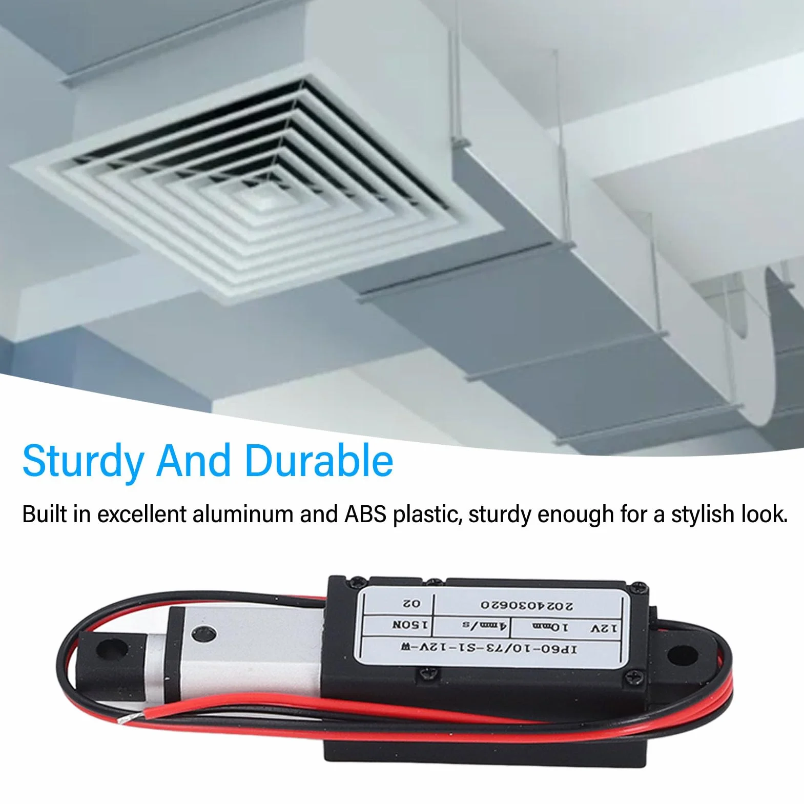 Elektryczny mikro-liniowy siłownik 12 V, 150 N 10 mm 4 mm/s Mini Linear Actuator with Multiple Protection, End Limit Switch for Medical/Industrial/Agricultural Machine