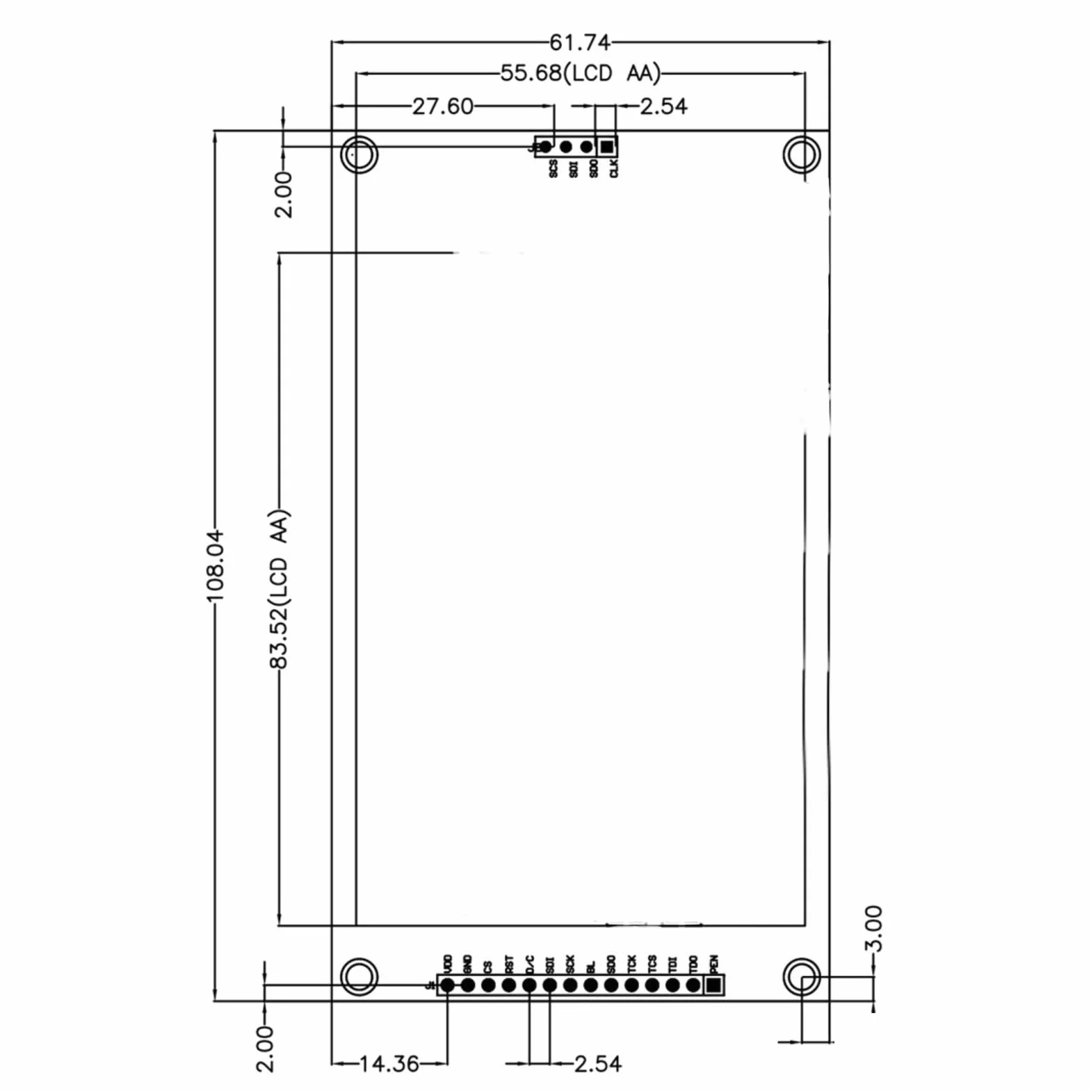 Moduł Wyświetlacza TFT LCD 4.0 Cal ILI9488 480x320 SPI Ekran Dotykowy z Rysikiem