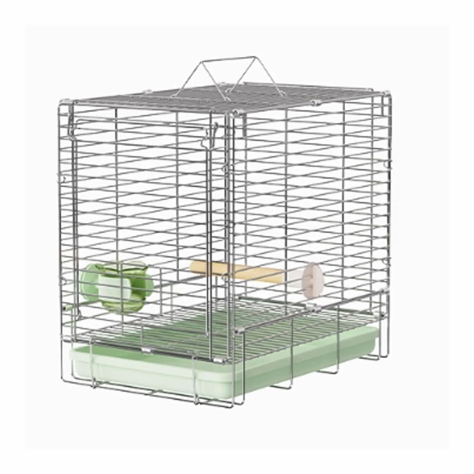 domek dla ptaków Składana klatka dla ptaków ze stali nierdzewnej Parrot Outdoor Bird Cage Transport przenośna klatka ręczna Do użytku domowego