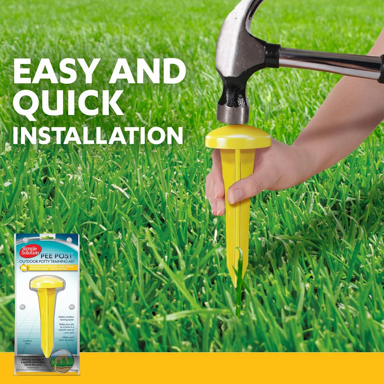 Simple Solution S Pee Post, wielokolorowy, 33 cm