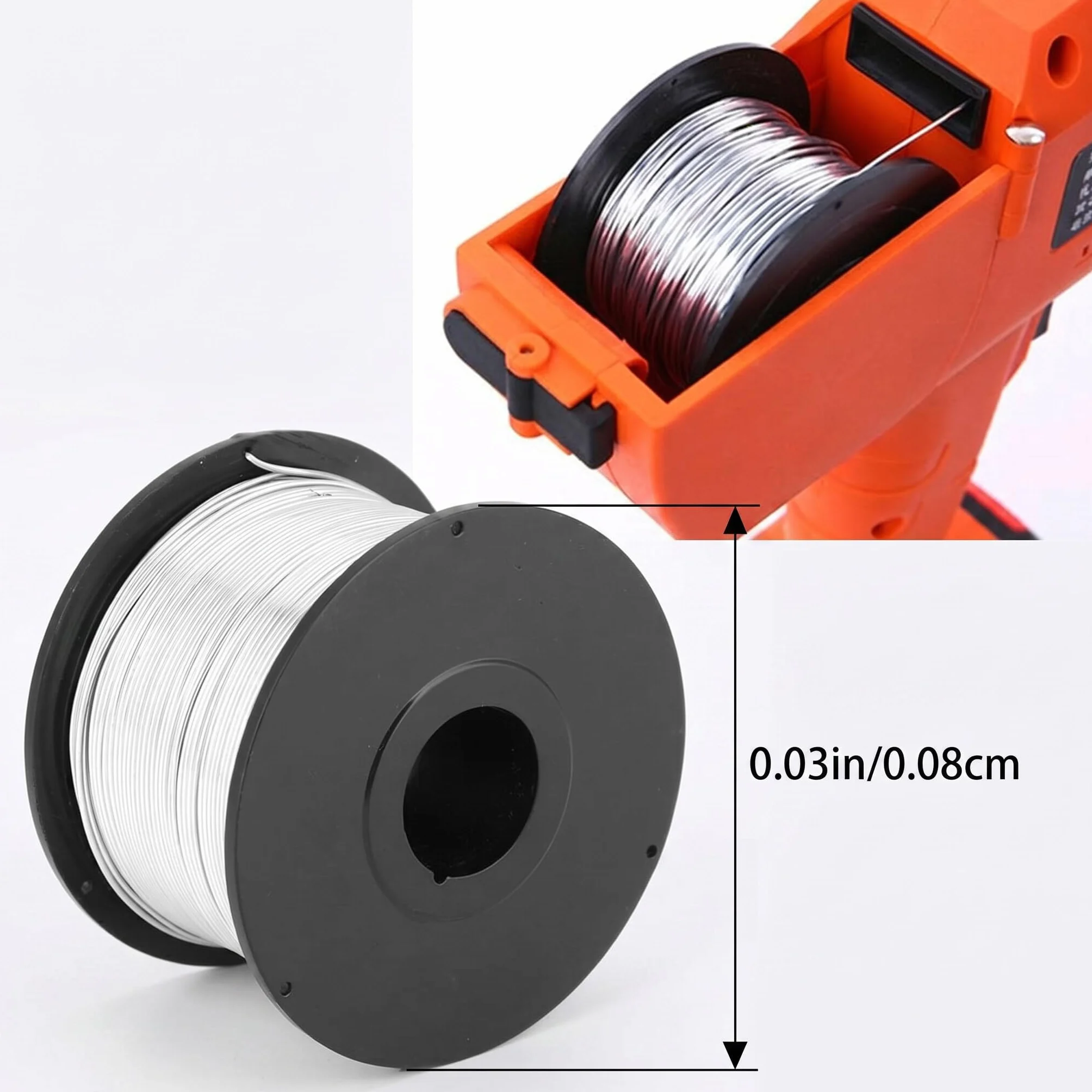 Drut do zbrojenia betonu 0,8 mm 110 m stalowy automatyczny 4 rolki