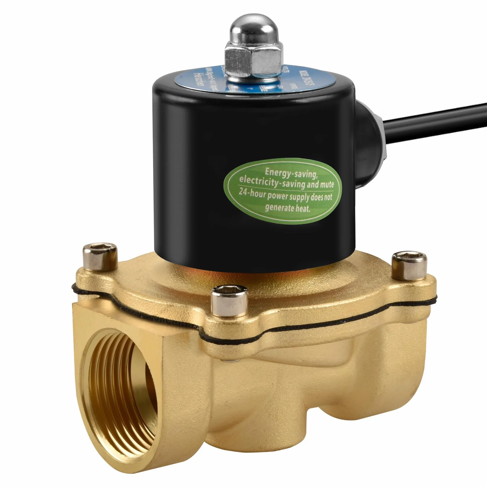 Heschen Elektromagnetyczny zawór mosiężny 2W-250-25J PT1'' AC220V normalnie zamknięty