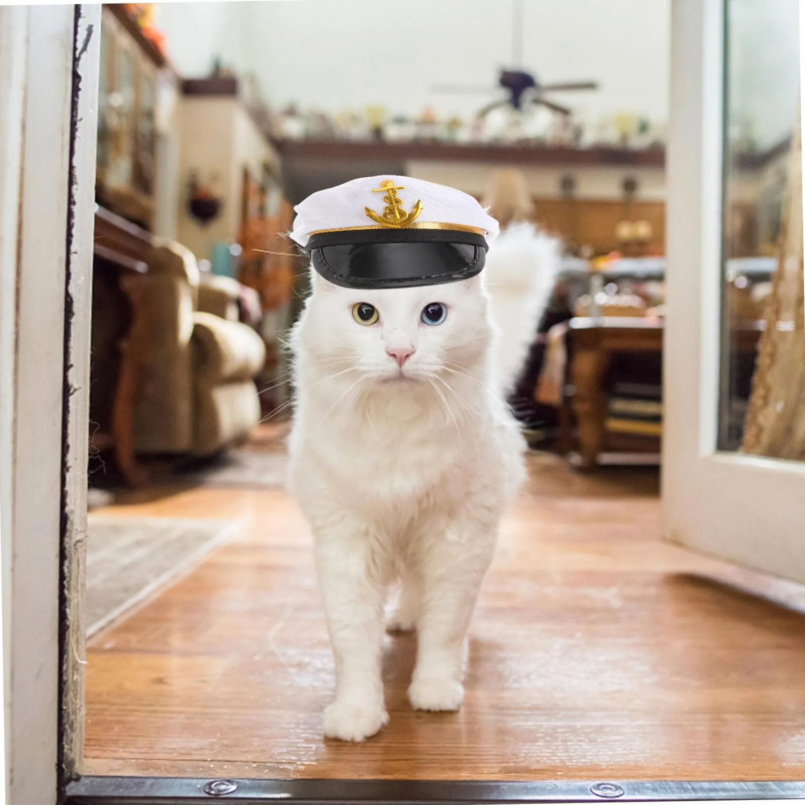 Czapka Marynarska Dla Psa Poliestrowa Uroczy Kapelusz Cosplay Dla Zwierząt