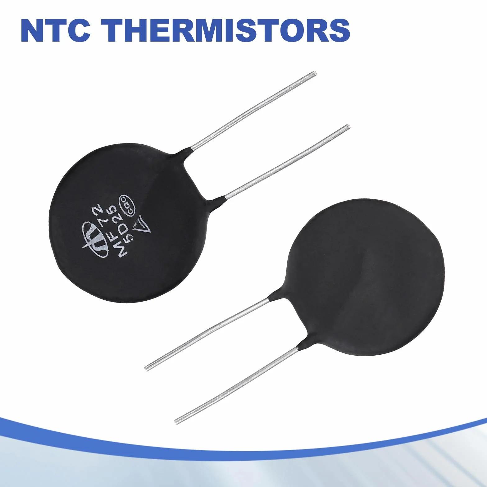QUARKZMAN 2 szt. NTC 5D-25 5 Ohm MF72 Negatywny współczynnik temperatury Typ ogrzewania bezpośredniego czujniki temperatury