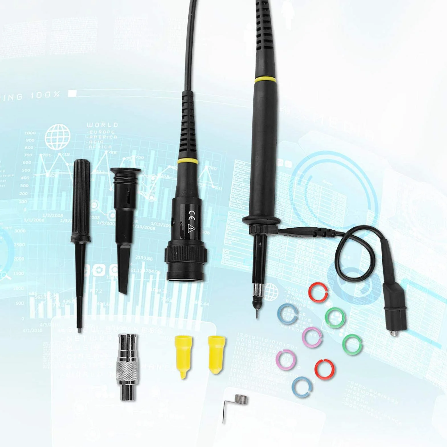 Akozon P4250 Sonda oscyloskopowa wysokiego napięcia 2KV 250 MHz 100:1 BNC