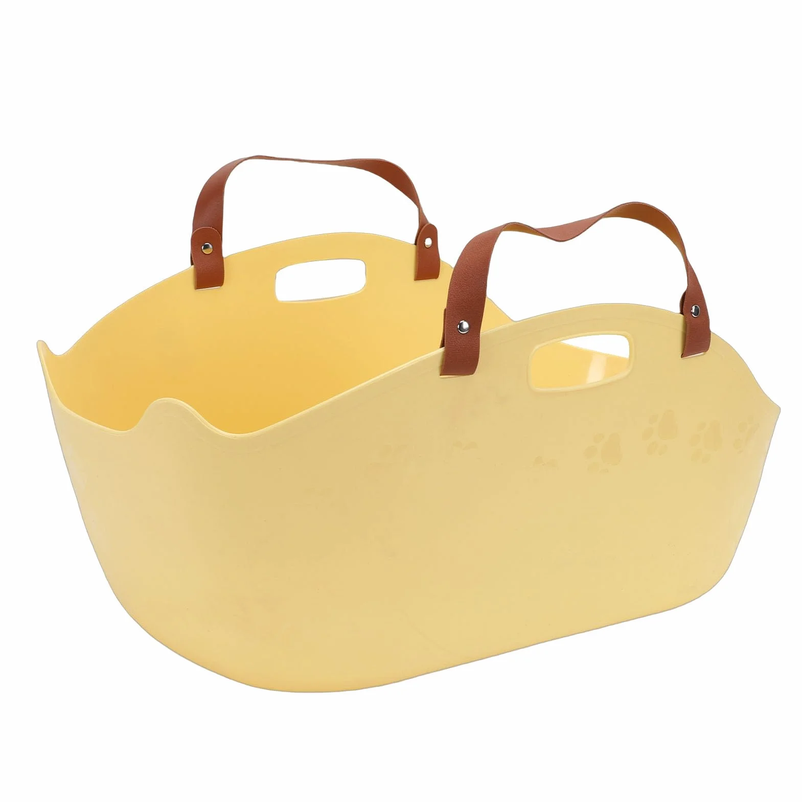 Zerodis Standardowe Kuwety dla Dużych Kotów 20x13x8 Cali Przestronna Kontrola Zapachu Konstrukcja Zapobiegająca Rozpryskom Artykuły Codziennego Użytku dla Kotów (YELLOW)