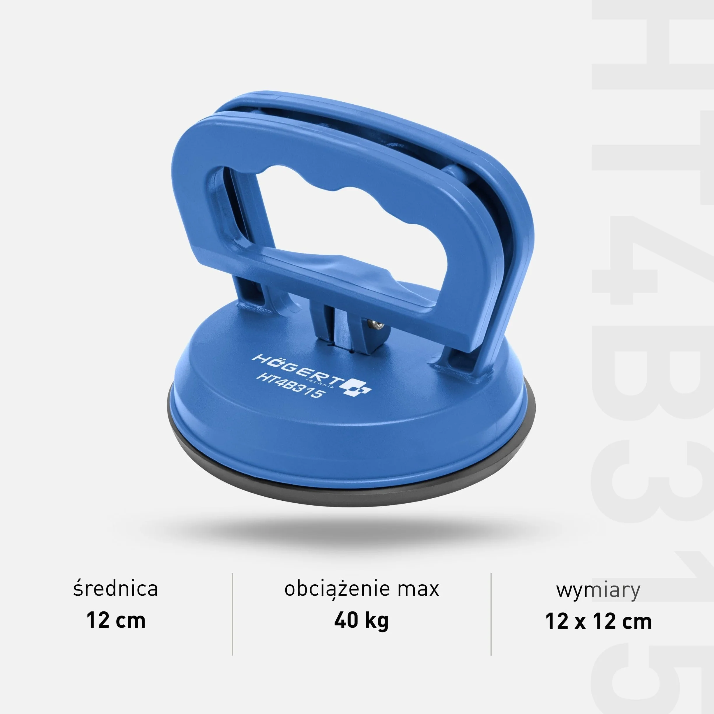 Högert Technik Przyssawka Transportowa, Niebieski, 40 kg