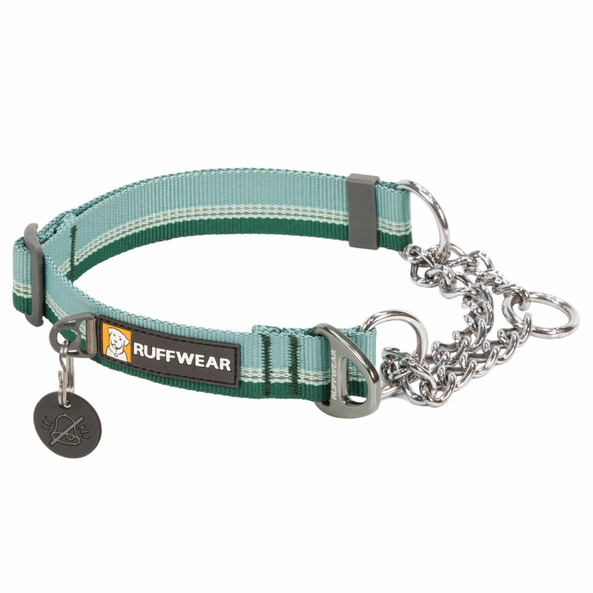 RUFFWEAR Obroża reakcyjna łańcuchowa, duża obroża dla psa, regulowana obroża dla psa bez ciągnięcia i obroża treningowa dla psów, aluminiowy pierścień D i ograniczone zapięcie, odblaskowa obroża dla