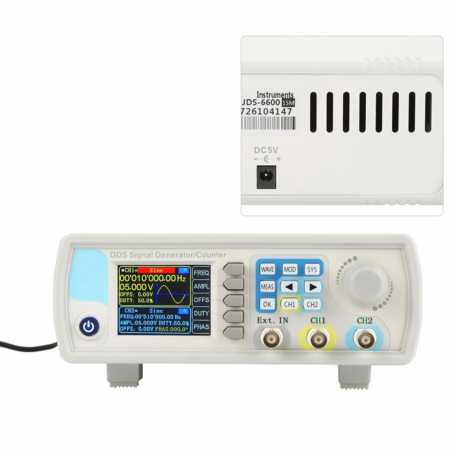 JDS6600 Generator Sygnału DDS 60 MHz Dwukanałowy Arbitralny Przebieg