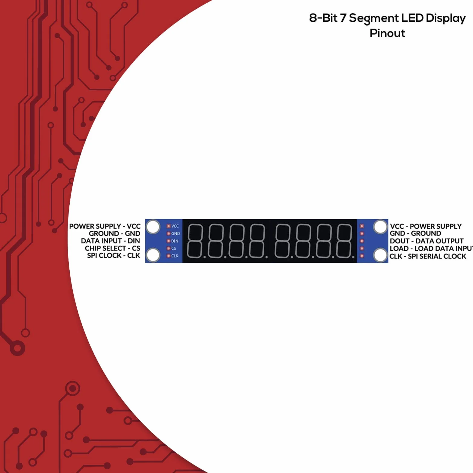 AZDelivery 3 x MAX7219 Led Module 8 Bit 7 Segmentowy wyświetlacz TM1637 LED kompatybilny z Arduino i Raspberry Pi