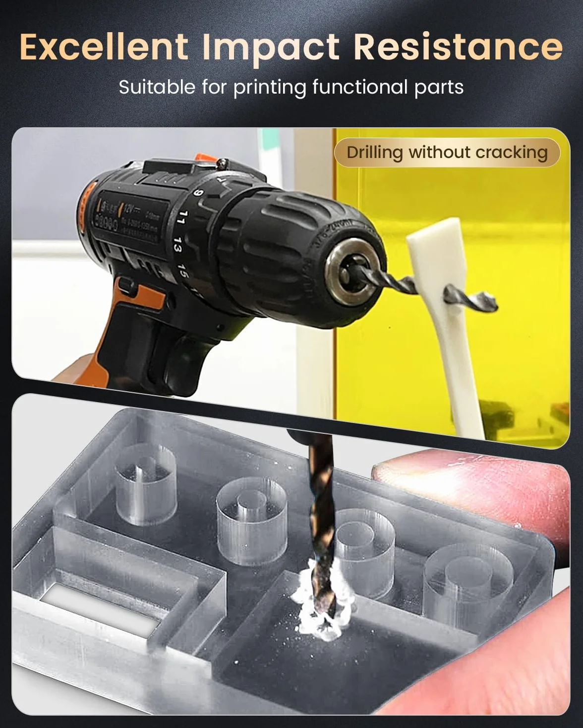 SUNLU Żywica 14K ABS Like 3 kg 405 nm UV do drukarki 3D szara