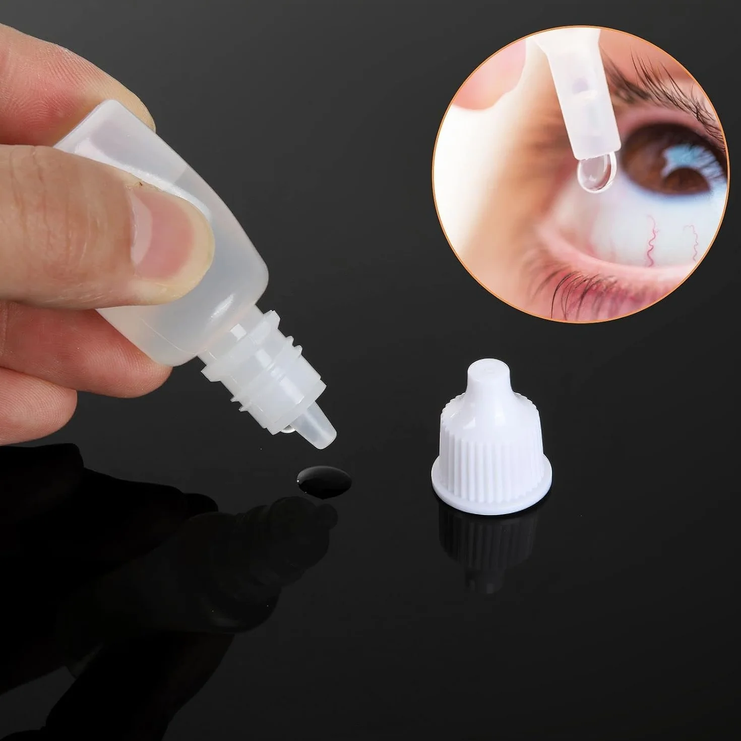 Plastikowe butelki z kroplomierzem 10 ml puste elastyczne do kosmetyków olejków eterycznych odczynników 200 sztuk