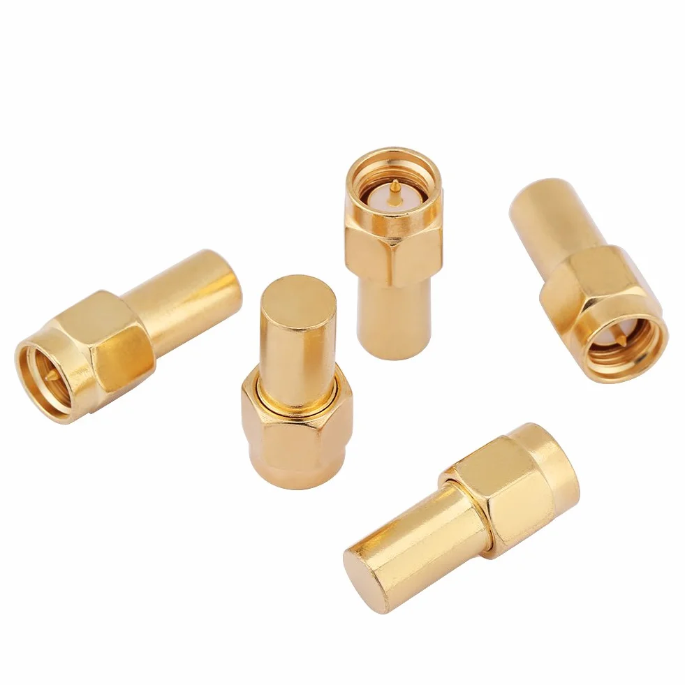 SMA Male Connector RF Coaxial Matched Terminator Termination 50 Ohm 2W, 5 Stück