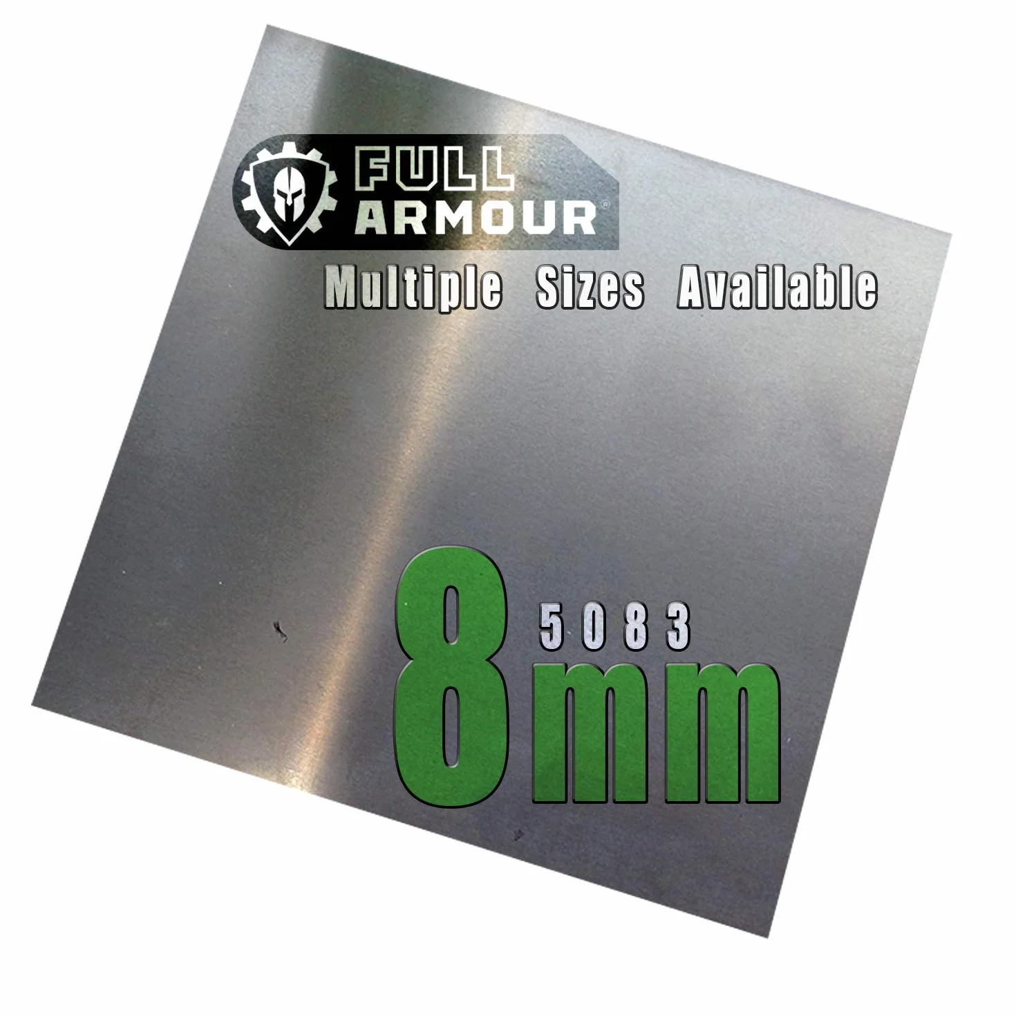 8 mm blacha aluminiowa - klasa 5083 (125 mm x 125 mm)