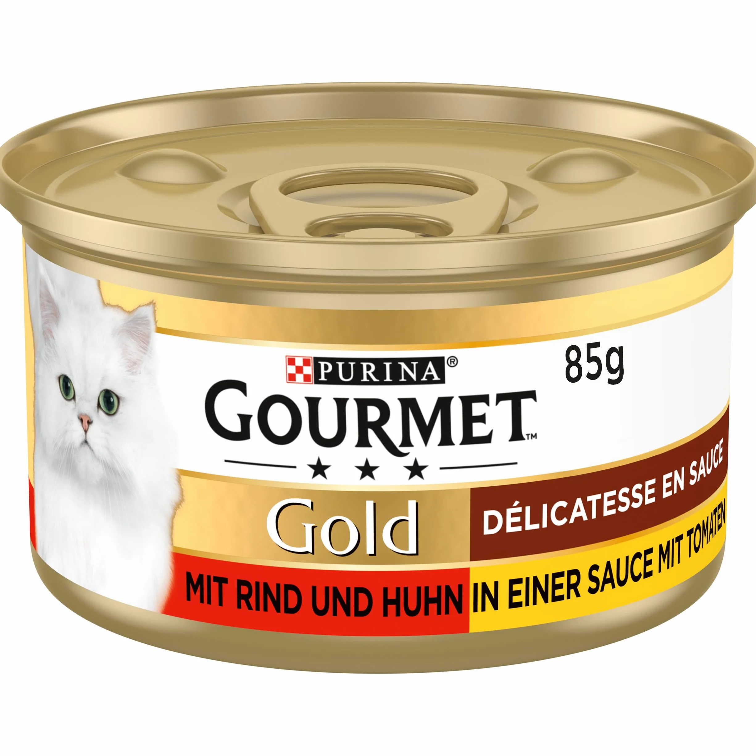 Gourmet Gold Karma dla Kotów, Wołowina I Kurczak W Sosie Pomidorowym, 12 x 85 g