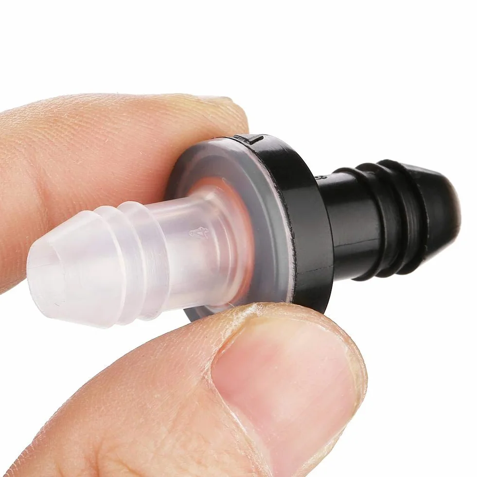 Zawór zwrotny membranowy 3/8" 10 mm PP silikon do żrących chemikaliów