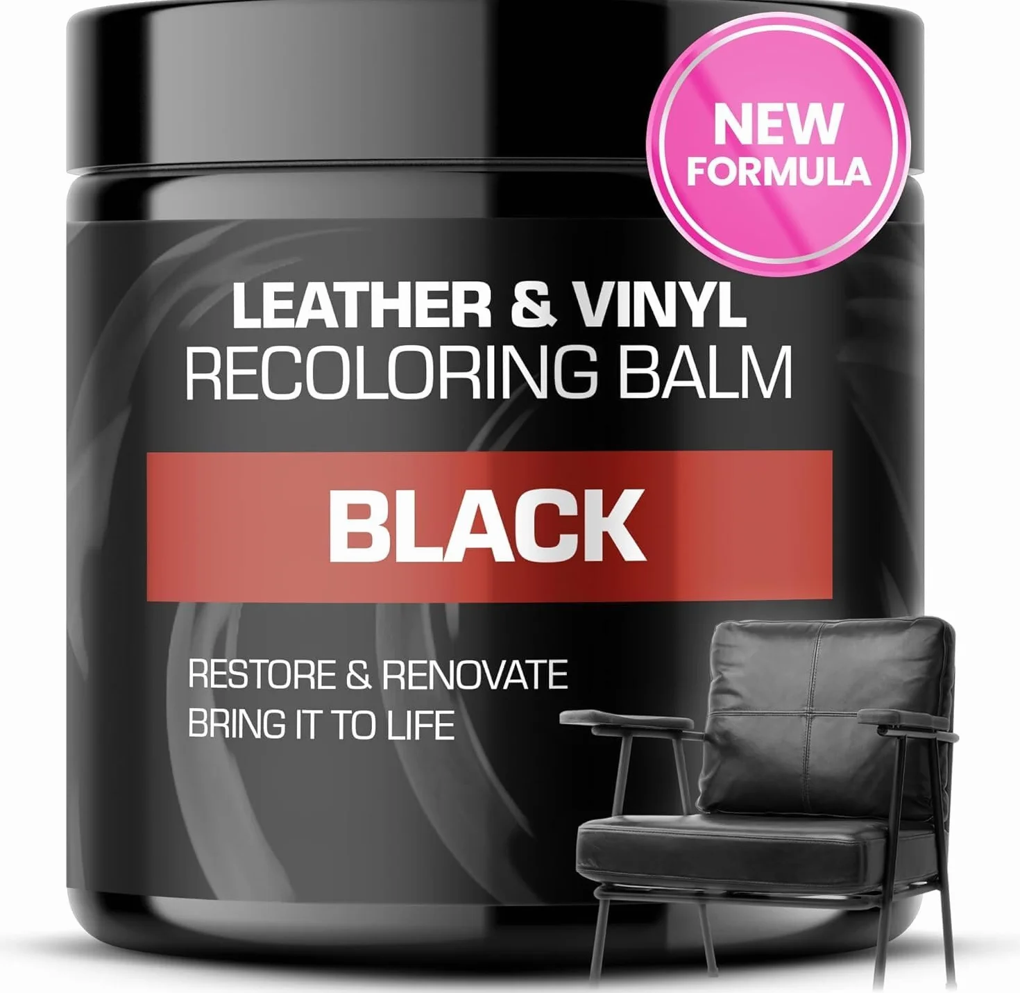 FORTIVO Leather Recoloring Balm, Color Restorer, Scratch Remover, Couch Paint and Repair, Leather Balm for Couches