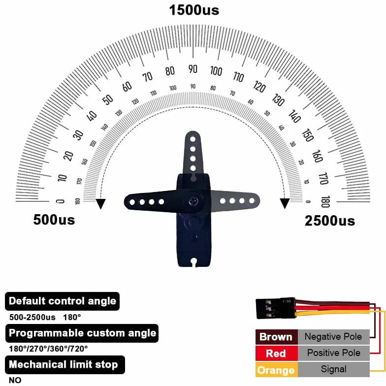 Miniature Digital Servo 9g 5kg Torque 180 Degree 4pcs Robot Fixed Wing